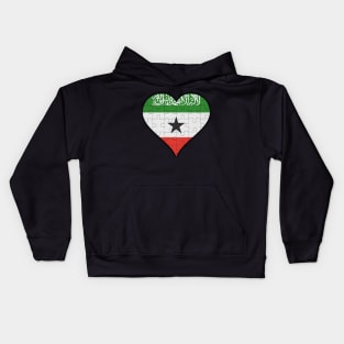 Somalilander Jigsaw Puzzle Heart Design - Gift for Somalilander With Somaliland Roots Kids Hoodie